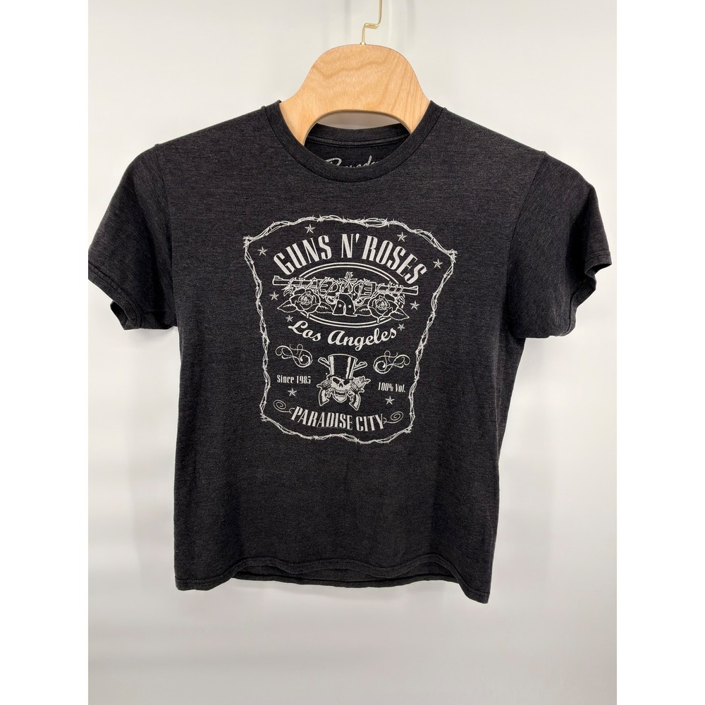 Guns N' Roses Shirt M Bravado Paradise City Graphic T-Shirt Charcoal Grey Bandit